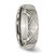 Chisel Titanium Brushed and Polished 6mm Criss-cross Design Band - TB-B093A6FB-9909