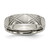 Chisel Titanium Brushed and Polished 6mm Criss-cross Design Band - TB-F5F6CC77-7528