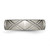 Chisel Titanium Brushed and Polished 6mm Criss-cross Design Band - TB-FC0E211B-3296