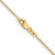 14K 22 inch .85mm Spiga with Lobster Clasp Chain