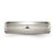 Chisel Titanium Brushed and Polished 6mm Grooved Band - TB-64B9EFAF-6434