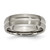 Chisel Titanium Brushed and Polished 6mm Grooved Band - TB-B984D42F-3063