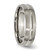 Chisel Titanium Brushed and Polished 6mm Grooved Band - TB-B984D42F-3063