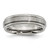 Chisel Titanium Brushed and Polished 6mm Grooved Edge Band - TB-12B51F01-7345