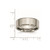 Chisel Titanium Brushed and Polished 8mm Beveled Edge Band - TB-FC8776CA-1733