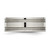 Chisel Titanium Brushed and Polished 8mm Grooved Band - TB-07DA79D2-4175
