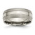Chisel Titanium Brushed and Polished 8mm Grooved Band - TB-54CDC571-4403