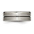 Chisel Titanium Brushed and Polished 8mm Grooved Beveled Edge Band - TB-D09D9030-4626