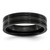 Chisel Titanium Brushed and Polished Black IP-plated 6mm Grooved Band - TB-4F126B61-2947