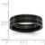 Chisel Titanium Brushed and Polished Black IP-plated 6mm Grooved Band - TB-4F126B61-2947