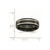 Chisel Titanium Brushed and Polished Black IP-plated 7mm Grooved Band - TB-7232A9D6-5928