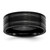Chisel Titanium Brushed and Polished Black IP-plated 8mm Grooved Band - TB-88DAD576-1975