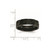 Chisel Titanium Brushed and Polished Black IP-plated Swirl Design 6mm Band - TB-5074E49E-9835