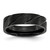 Chisel Titanium Brushed and Polished Black IP-plated Swirl Design 6mm Band - TB-B1D8E3AB-7934