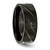 Chisel Titanium Brushed and Polished Black IP-plated Swirl Design 8mm Band - TB-73318DEC-5325