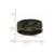 Chisel Titanium Brushed and Polished Black IP-plated Swirl Design 8mm Band - TB-EF08BE86-2172