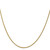14K 22 inch 1.55mm Semi-Solid Wheat with Lobster Clasp Chain