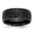 Chisel Titanium Brushed and Polished Hammered Black IP-plated 8mm Band - TB-2FB9A1A7-9385