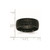 Chisel Titanium Brushed and Polished Hammered Black IP-plated 8mm Band - TB-68AB2E82-8637