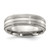Chisel Titanium Brushed and Polished Textured Edge 7mm Band - TB-05D30ED7-4128