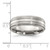 Chisel Titanium Brushed and Polished Textured Edge 7mm Band - TB-29CE6887-5731