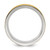 Chisel Titanium Brushed and Polished Yellow IP-plated 8mm Band - TB-38CE058A-8265