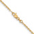 14K 22 inch 1.65mm Solid Diamond-cut Cable with Lobster Clasp Chain