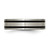 Chisel Titanium Brushed Black Enamel 6mm Flat Band - TB-26082DDA-9373