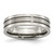 Chisel Titanium Brushed Center 6mm Grooved Band - TB-D183F243-5892