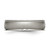 Chisel Titanium Brushed Center 6mm Ridged Edge Band - TB-EB3E47EA-9766