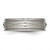 Chisel Titanium Brushed Center 7mm Criss-cross Design Ridged Edge Band - TB-2ED2293C-8216