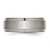 Chisel Titanium Brushed Center 8mm Double Step Ridged Edge Band - TB-D6092EE7-3750