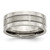 Chisel Titanium Brushed Center 8mm Grooved Band - TB-C806E54A-6431