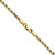 14K 22 inch 2.25mm Semi Solid Diamond-cut Rope with Lobster Clasp Chain