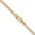 14K 22 inch 2.2mm Diamond-cut Round Open Link Cable with Lobster Clasp Chain