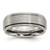 Chisel Titanium Brushed Center 8mm Ridged Edge Band - TB-5A3190C4-1423