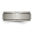 Chisel Titanium Brushed Center 8mm Ridged Edge Band - TB-DF8A905F-8992