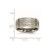 Chisel Titanium Brushed Center 9mm Scroll Design Band - TB-FB5AFF43-7063