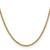 14K 22 inch 2.5mm Semi Solid Diamond-cut Rope with Lobster Clasp Chain