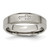 Chisel Titanium Brushed Center Cross Design 6mm Beveled Edge Band - TB-4F40628F-7157