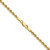 14K 22 inch 2.75mm Diamond-cut Rope with Lobster Clasp Chain