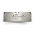 Chisel Titanium Brushed Center Cross Design 8mm Beveled Edge Band - TB-9DD97F36-6211