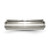 Chisel Titanium Brushed Center with Sterling Silver Inlay 6mm Ridged Edge Band - TB-0000D781-9748