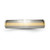 Chisel Titanium Brushed with 14k Gold Inlay 5mm Band - TB-2716F4BB-4938