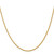 14K 22 inch 2mm Semi-Solid Wheat with Lobster Clasp Chain
