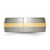 Chisel Titanium Brushed with 14k Gold Inlay 8mm Band - TB-9C13C776-9167