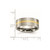 Chisel Titanium Brushed with 14k Gold Inlay 8mm Flat Band - TB-B7191850-5184