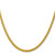 14K 22 inch 3.1mm Semi-Solid Diamond-cut Wheat with Lobster Clasp Chain