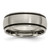 Chisel Titanium Brushed with Black Rubber 8mm Band - TB-206A8E6C-6180