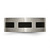 Chisel Titanium Brushed with Black Rubber 8mm Flat Band - TB-A1CADE7B-2460